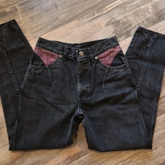 Chic Kids Other - Girl's 12/14 Vintage Chic Kids Perfectly Faded Black Denim High Rise Jeans